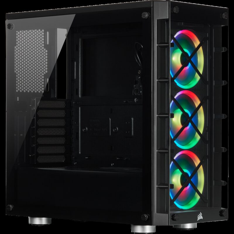 Corsair iCUE 465X RGB Led Fanlı ATX Siyah Oyuncu Kasası