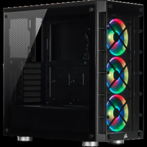 Corsair iCUE 465X RGB Led Fanlı ATX Siyah Oyuncu Kasası