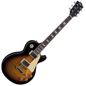Eko VL480 Elektro Gitar Honey Burst Flamed Les Paul Starter Serisi