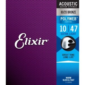 Elixir Polyweb 80/20 Bronze 11000 Akustik Gitar Teli Extra Light 10-47