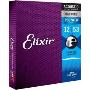Elixir Polyweb 80/20 Bronze 11050 Akustik Gitar Teli Light 12-53