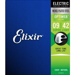 Elixir Optiweb Nickel Plated Steel 19002 Elektro Gitar Teli Super Light 9-42
