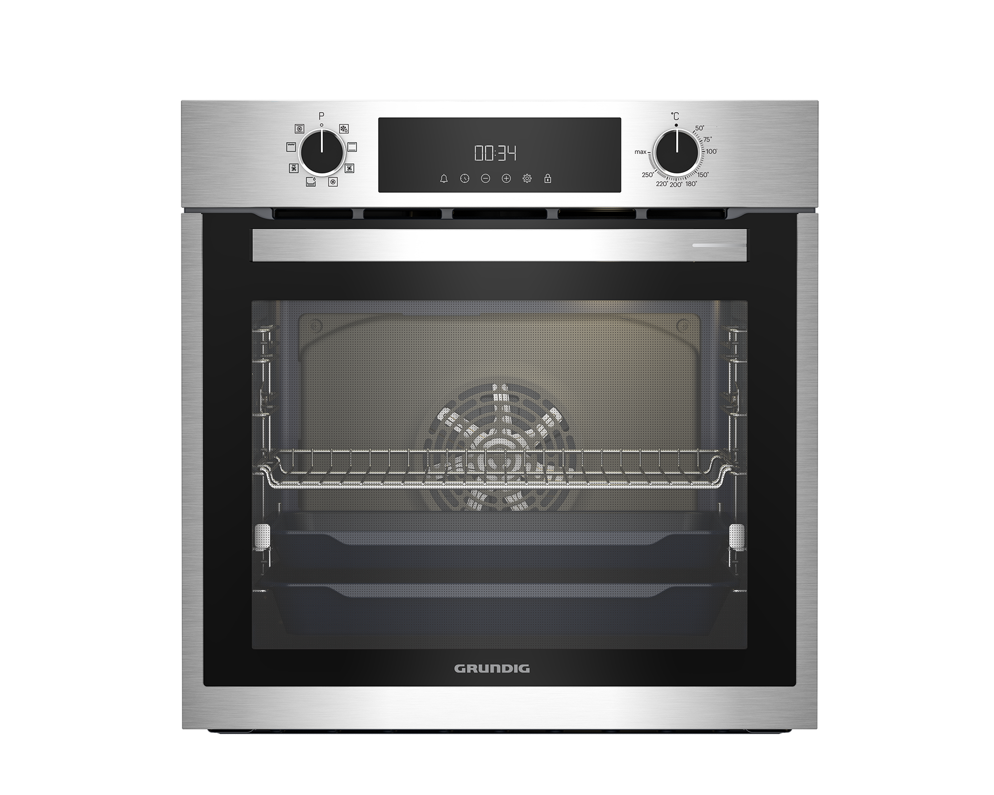 Gebm-11300-Xc-Grundig-Ankastre-Inox-Ho-Ed-4F6 Gebm 11300 Xc Grundig Ankastre Inox Hotaero Pro Fırın - Görsel 1