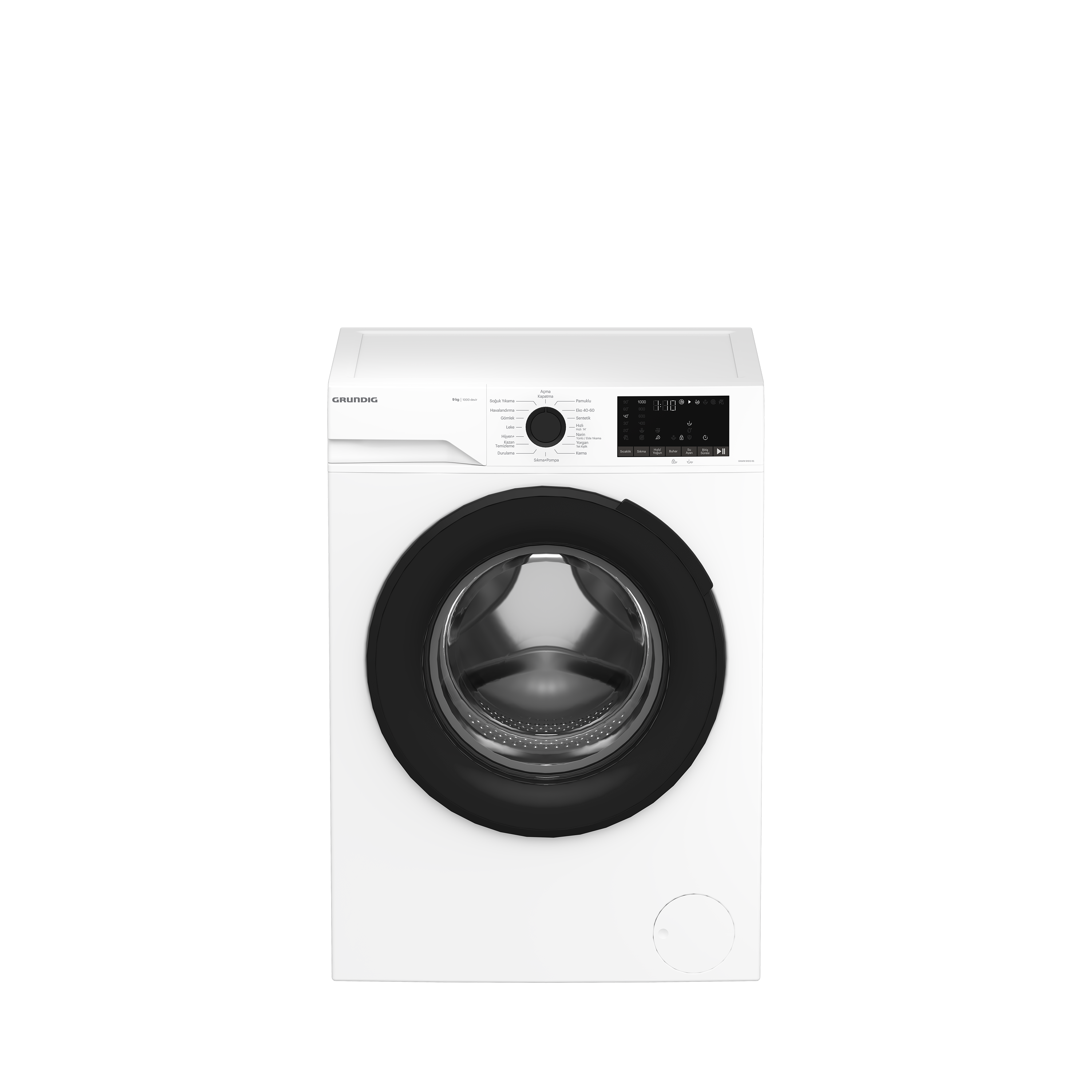 Gnwm-91613-Rs-Grundig-9-Kg-Inverter-Mo-1Adb71 Gnwm 91613 Rs Grundig 9 Kg Inverter Motor Çamaşır Makinesi - Görsel 1