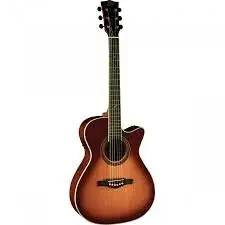 Eko ONE 018 CW EQ Elektro Akustik Gitar Vintage Burst Cutaway