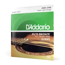 D'Addario 85/15 Bronze EZ890 Akustik Gitar Teli Super Light