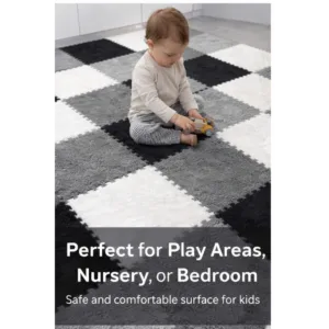 Softgrid puzzle peluş halı (1 paket 12 adet~1 m²)