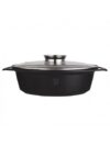 Berlinger Haus - Cam Kapaklı ve Tutacağı Aroma Düğmeli Pişirme Kabı 33,5 cm Oval - BH/1460N