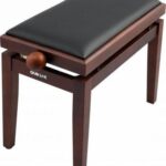 Quik Lok PB/100 WNS Ahşap Piyano Taburesı Yükseklik Ayarlı Mat Ceviz