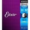Elixir Polyweb 80/20 Bronze 11025 Akustik Gitar Teli Custom Light 11-52
