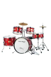 Tiger Power Drum Set 5 Drums + 2 Cymbals & Throne BMD 2500 Rock Size