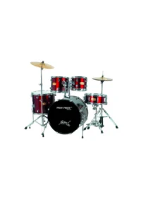 Tiger Power Drum Set 5 Drums + 2 Cymbals & Throne BMD 2500 Power Size