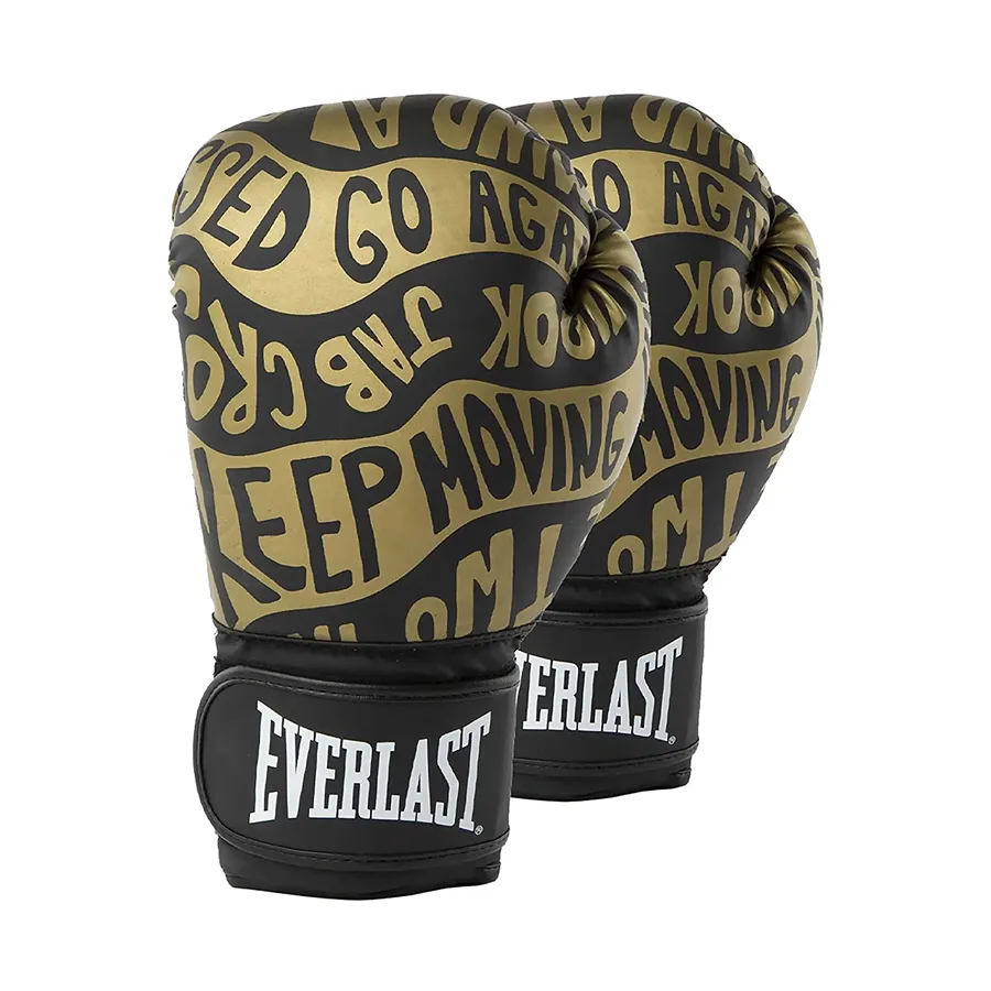 Everlast ﻿Spark Boks Eldiveni - Printed Black/Gold - 10 OZ