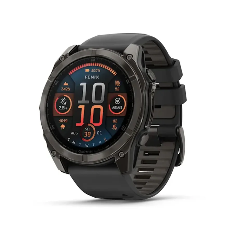 Garmin fenix® 8 – AMOLED 51 mm Sapphire Carbon Gray Titanium / Siyah