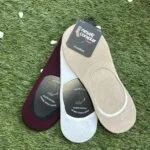 (3 Çift) Bbt Basic Bej Bordo Beyaz Kaymayan Babet Çorap