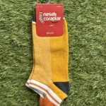 Dikişsiz Premium Sari Kisa Çorap