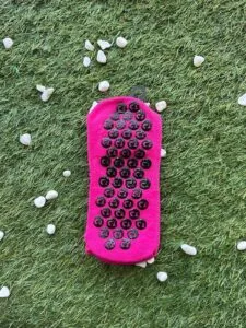 Tapedesign Fuşya Tabani Silikonlu Spor Çorap