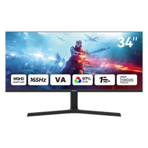 Aiwa 34" Mp3424-Y Curved 1Ms 165Hz Mm Uwqhd