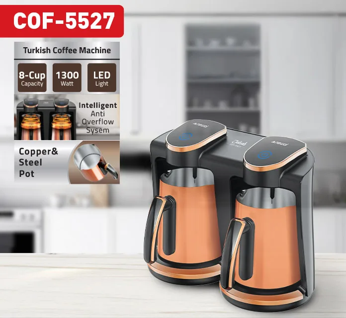 Newal COF5527 Çift Hazneli Türk Kahve Makinesi | Bi-Sipariş