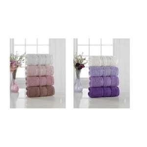 Julıe Lıza 50x90 4lu Paket Yuz Havlusu