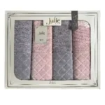 Julıe Asya 4lu 50x90 Kadıfe Havlu