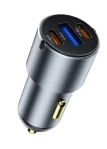 Cc032 Nano Pro Serisi Dual Type-c + Usb-a 60w Araç Şarjı