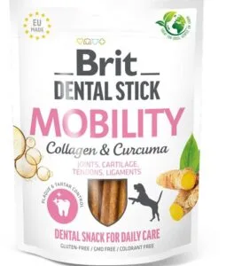 Brit Dental Stick Mobility With Curcuma Collagen 7Pcs Köpek Ödül Mamaları