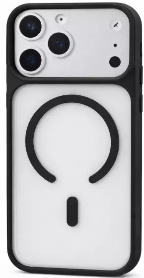 Sunix Vera Kapak İphone 17 Pro Max Şeffaf Siyah Magsafe Kılf