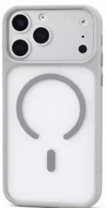 Sunix Vera Kapak iPhone 17 Şeffaf Gri Magsafe Kılf