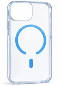 Sunix Joy Kapak iPhone 17 Şeffaf Mavi Magsafe Kılf