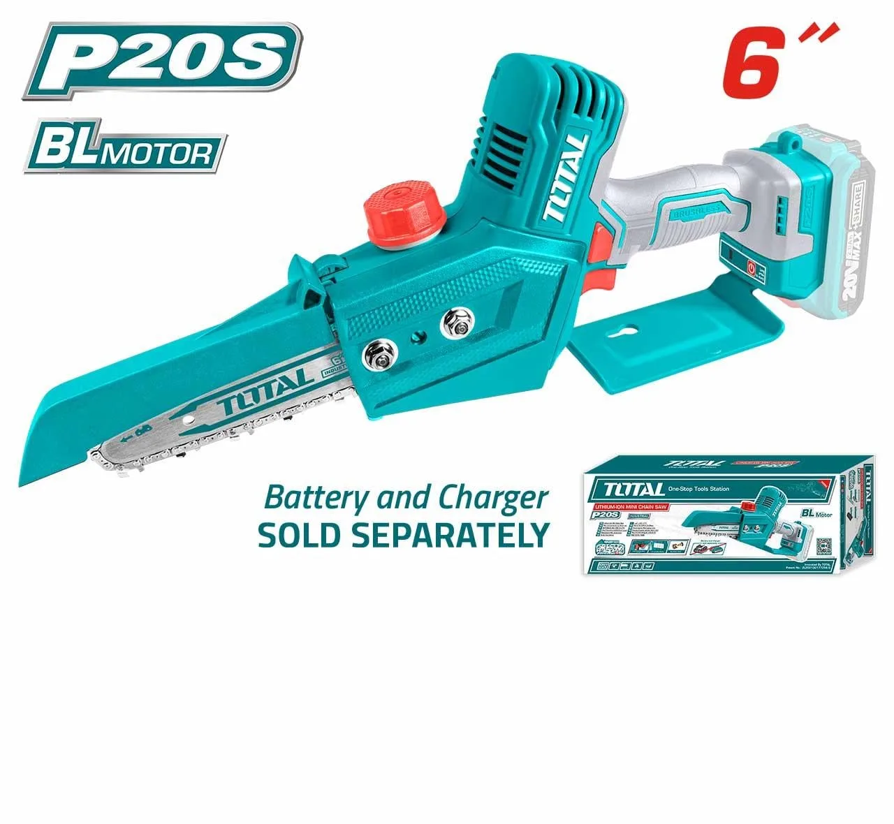 Total Akülü Mini Ağaç Motoru 15CM 20V  (Sadece Alet)