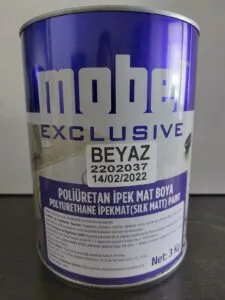 Mobel Poliüretan İpek Mat Boya Beyaz