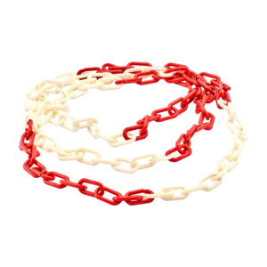 MFK Zincir Plastik Kırmızı -Beyaz 8MM