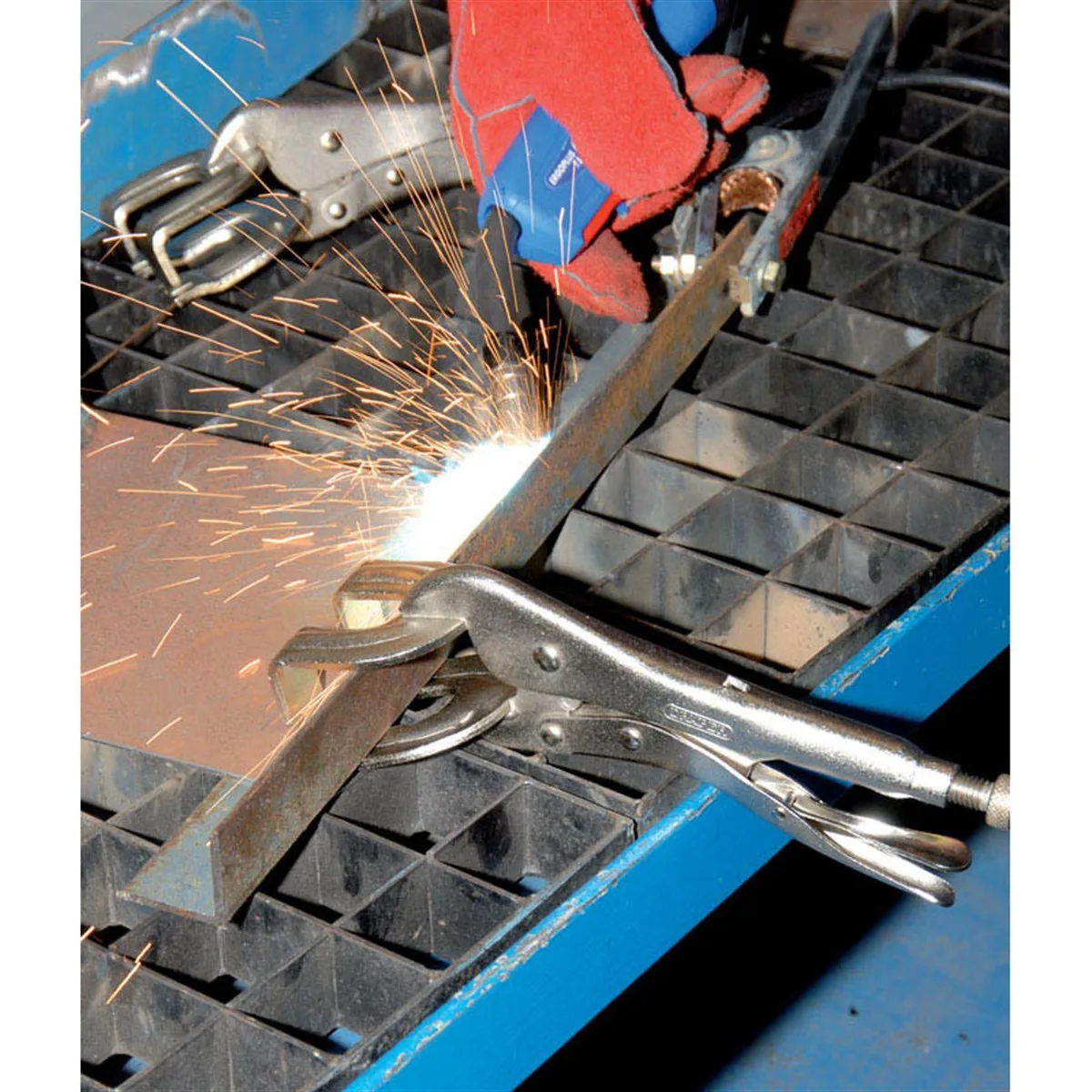 Draper Kaynak Pensesi Kilitlenir Tip Çatal Ağız 280MM
