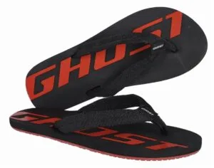Ghost Terlik Logo Siyah/kırmızı