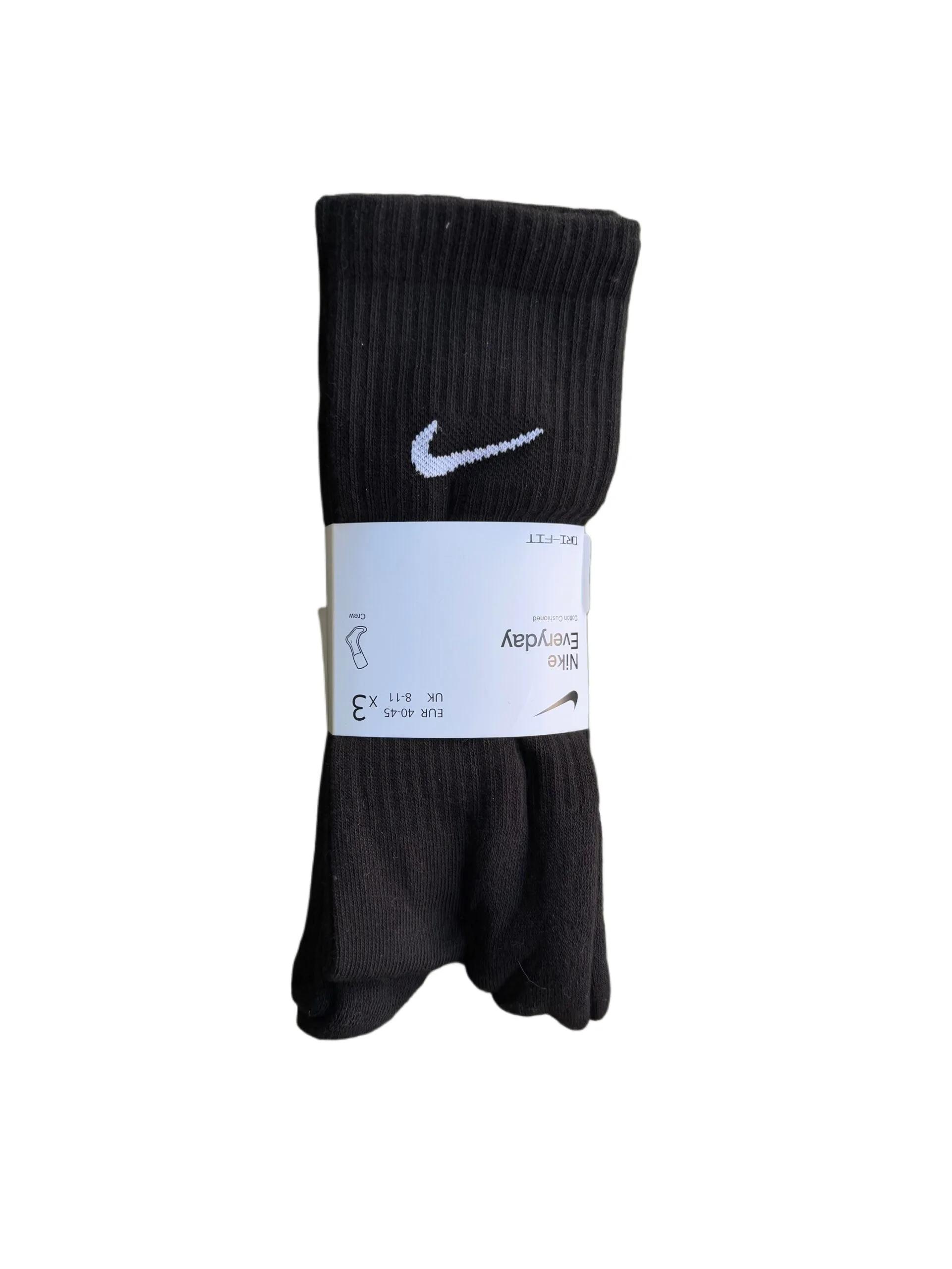 (3 Çift) Hvl Nike Dri-fit Siyah Uzun Kalin Spor Çorap