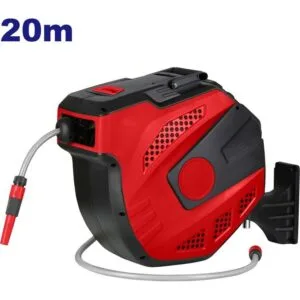 Emtop  Su Hortumu 1/2'' Duvara Sabitlenir  Otomatik Sargılı 20+2.0 Metre