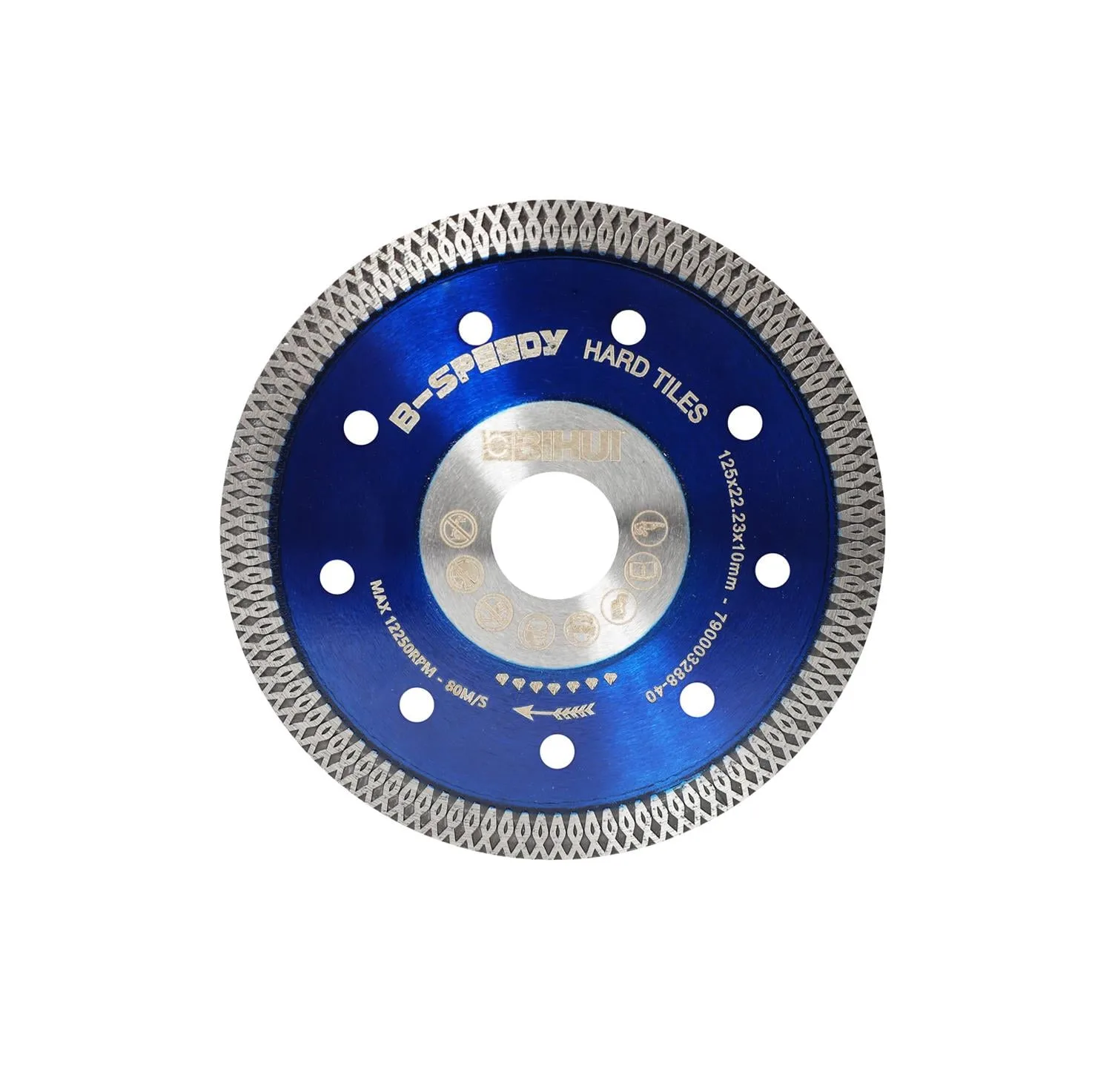 Bihui Bıçak Seramik Elmas Sert Malzeme Turbo 115MM(Kuru)