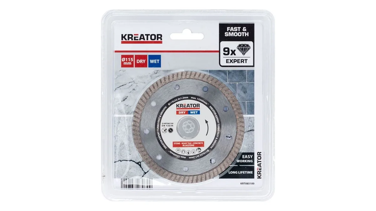 Kreator Bıçak Seramik Elmas Turbo (Sulu-Kuru) 115MM