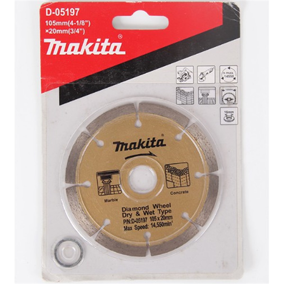 Makita Testere Elmas Spiral Susuz 105MM