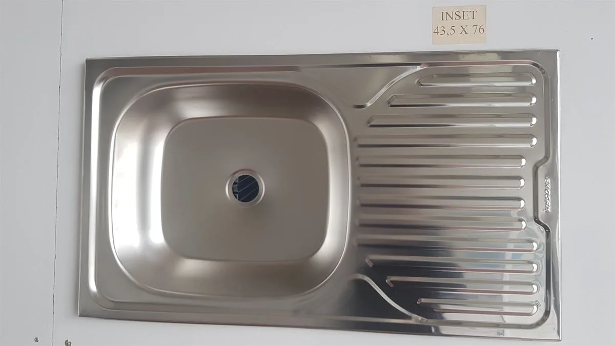 Max Çelik Evye Tek Göz 43.5CMX76CM