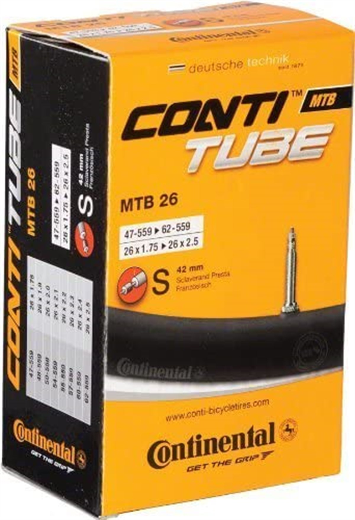 Continental Lastik İç Dağ 26X1,75/2,30 47/62-559 Sv 42MM