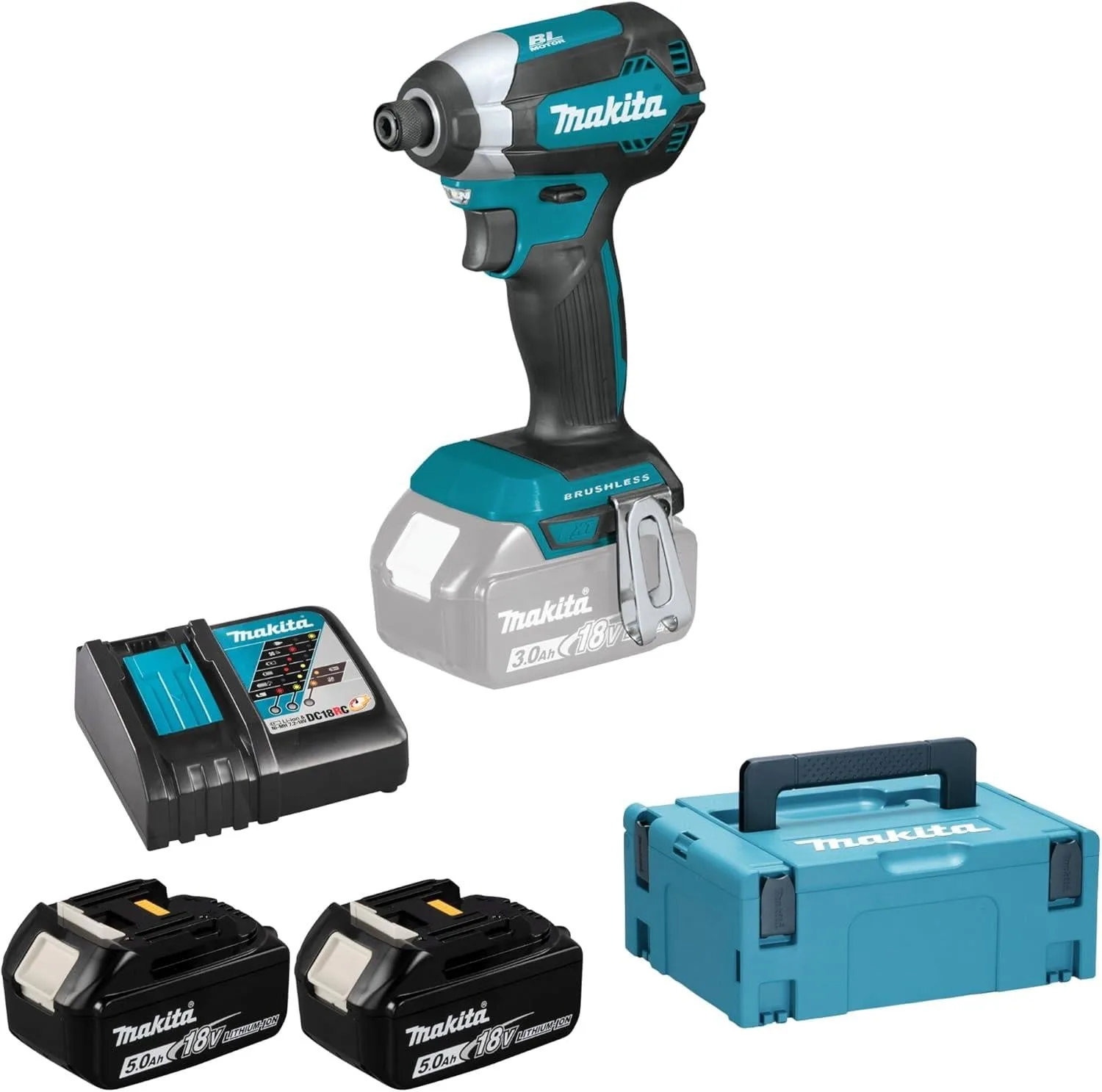 Makita Darbeli Tornavida Akülü BL 18V 5AH Lityum (2 Akü+Şarj+Çanta)