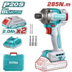 Total Akülü Matkap Darbeli 20V/285Nm (2Ah Akü + Sarjer)