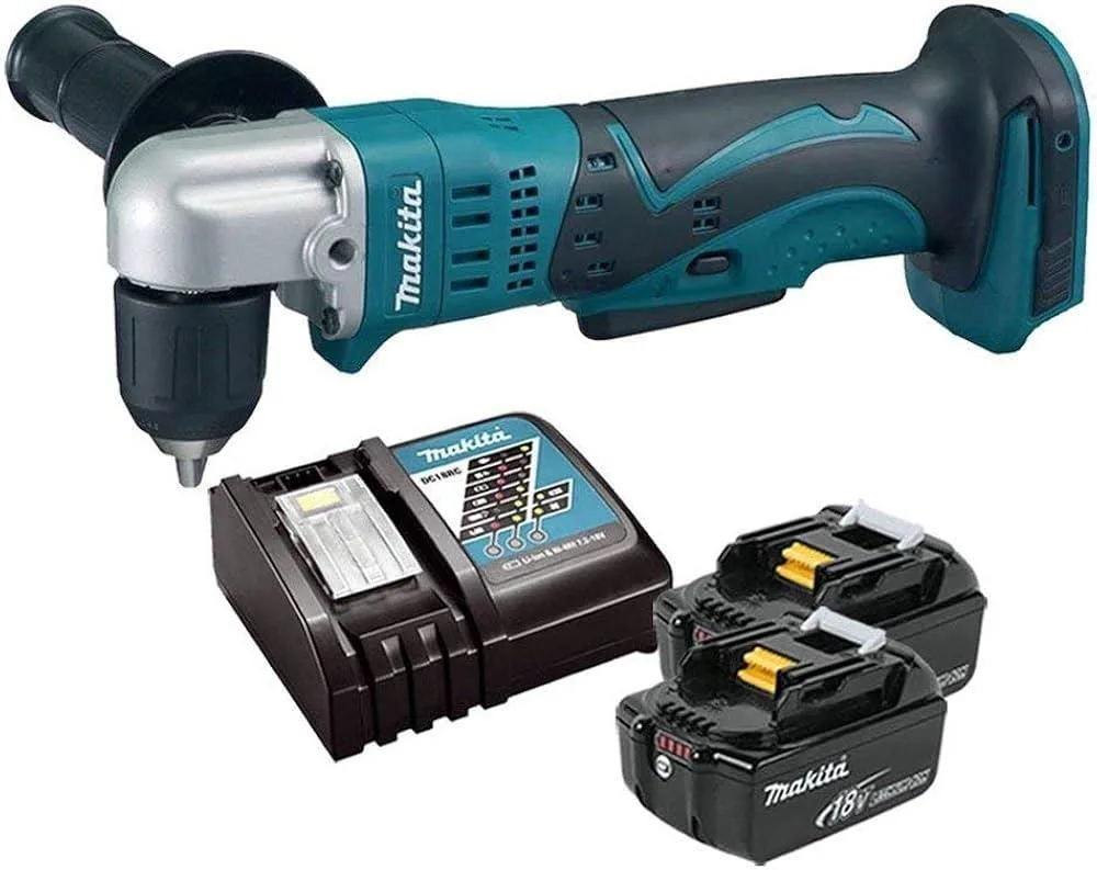 Makita Matkap Açılı (2x3Ah Akü+Şarjer) 0-1800RPM 10MM 18V