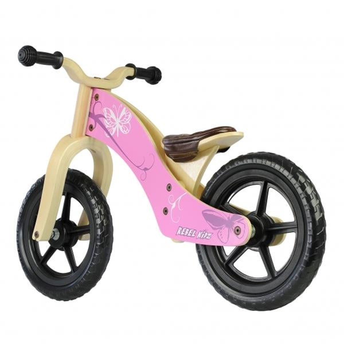 Rebel Kidz Denge Bisikleti Ahsap Pembe 12''