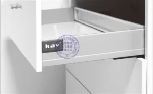 Çekmece Rayı Tam Açılım Frenli Bordürsüz Box Gri