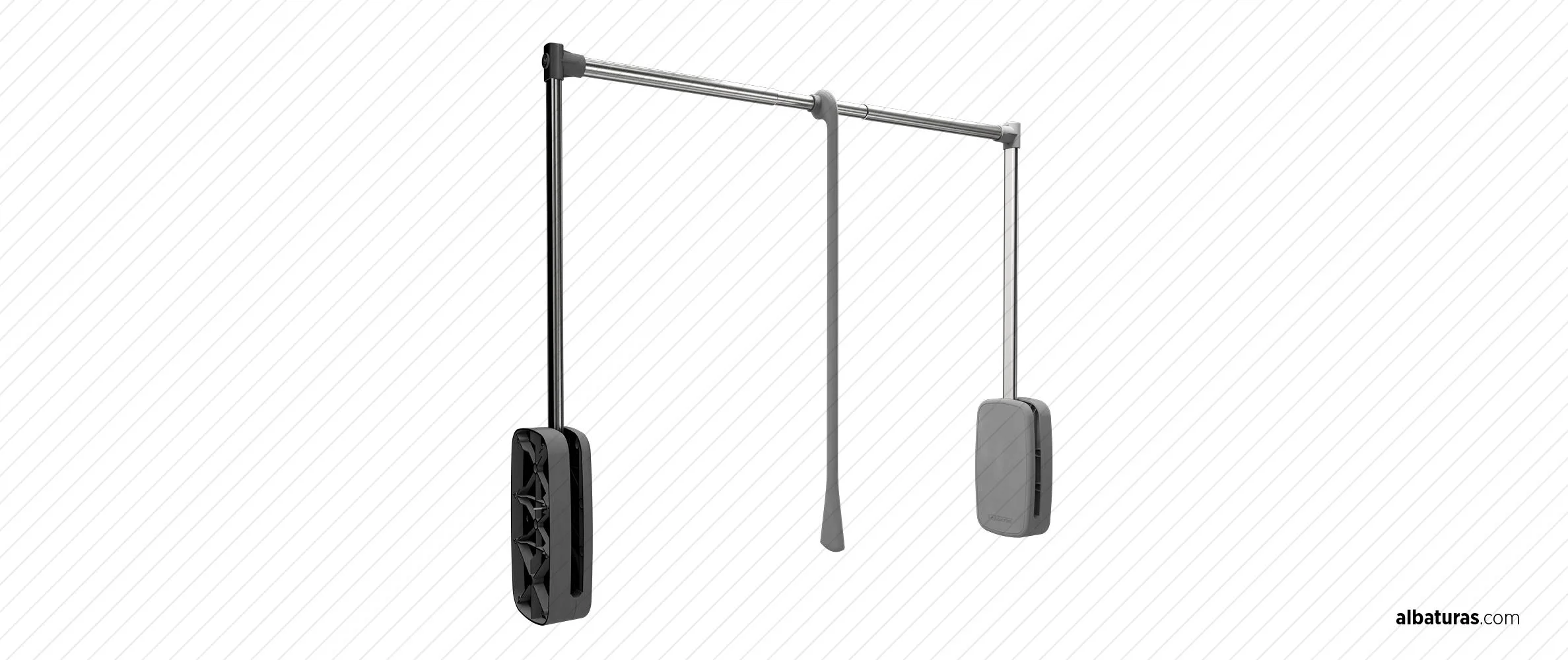 Gardrop Asansörü 85-120CM 12 Kg (Magiclift) Gri