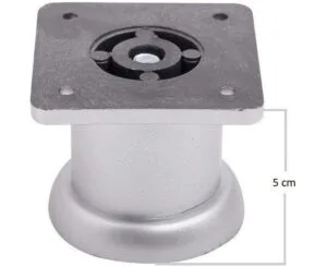 Plastik Yuvarlak Ayak Mat Krom 40mm