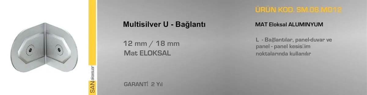 Sander Islak Zemin Compact Laminant L BaglantıMulti Silver